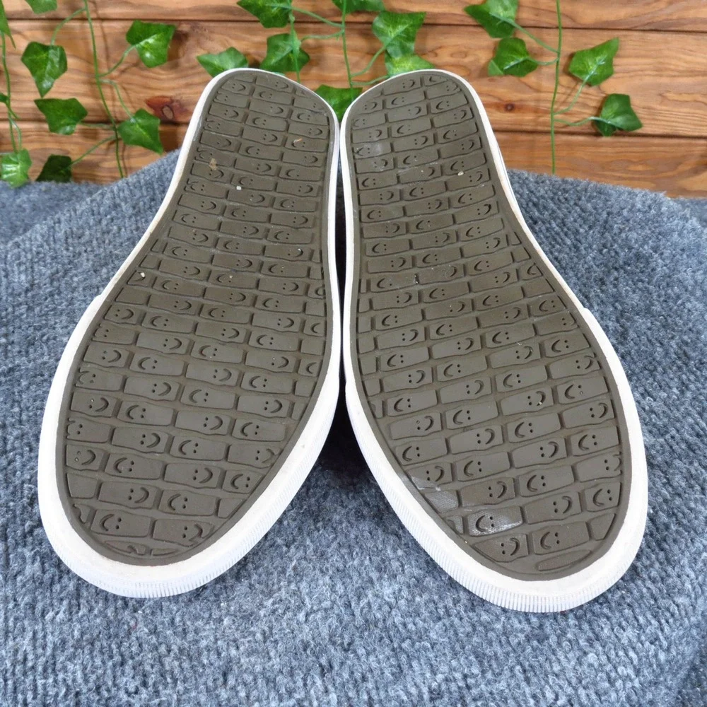 Sanuk Vagabond Mens Slip On Loafers Size 8.5 Casual Sidewalk Surfer Black Canvas